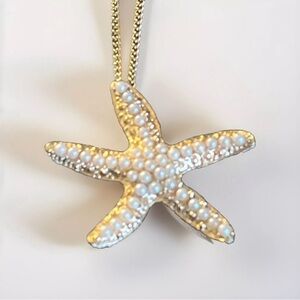 Vintage Starfish Pendant Necklace